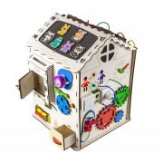 Будинок великий розвивальний. Бізіборд B009 з підсвічуванням