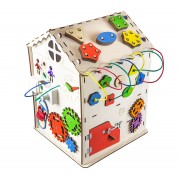 Будинок великий розвивальний. Бізіборд B009 з підсвічуванням