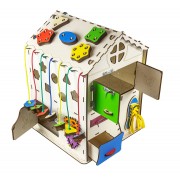 Будинок великий розвивальний. Бізіборд B009 з підсвічуванням