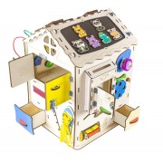 Будинок великий розвивальний. Бізіборд B009 з підсвічуванням