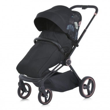 Коляска дитяча універсальна 2 в 1 PERSONA ME 1091-B Black Art