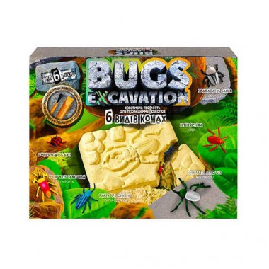 Детский набор для проведения раскопок Bugs Excavation Жуки Danko Toys BEX-01U Укр