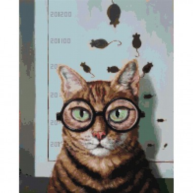 Алмазная мозаика Проверка зрения котика ©Lucia Heffernan DBS1219, 40x50 см