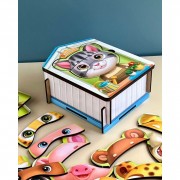 Деревянный пазл-вкладыш