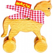 Деревянная каталка Лошадка Macik МС 061102-01
