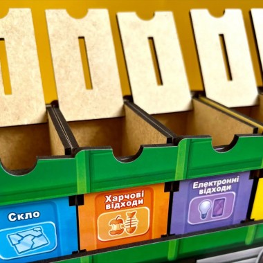 Настольная развивающая игра Сортировка мусора: мусоровоз Ubumblebees (ПСФ129) PSF129 комодик