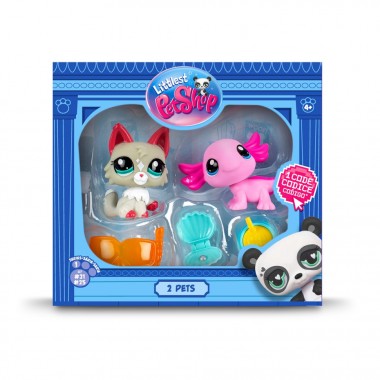Игровой набор Удивительные Девы Littlest Pet Shop 00527 аксессуары и 2 фигурки