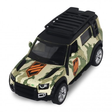 Автомодель серии Шевроны Героев Land Rover Defender 110 3 ОШБр TechnoDrive 250363M2 масштаб 1:39