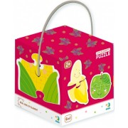 Дитячі пазли Фрукти і Овочі DoDo 300155, 2-3-4 елемента