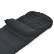 Конверт у коляску ME 1130 Footmuff Basic Black 96 х 43 см, застібки-блискавки