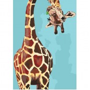 Картина по номерам Идейка Весёлый жираф KHO4061