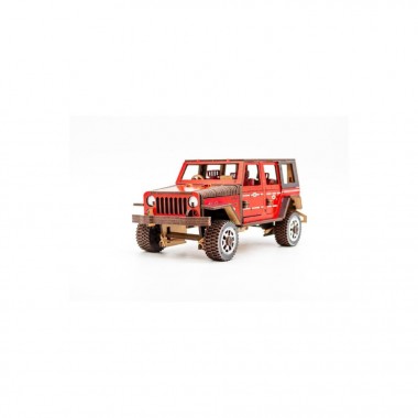 Деревянный 3D конструктор Джип Wrangler Арт-25162, 162 детали