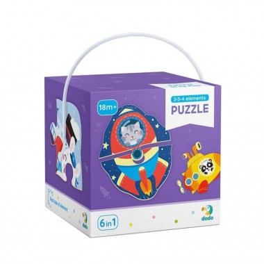 Пазл DoDo Toys 2-3-4 элемента Транспорт 300154