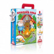 Макси пазлы Vladi Toys для самых маленьких Курочка Ряба VT2909-10 (укр)