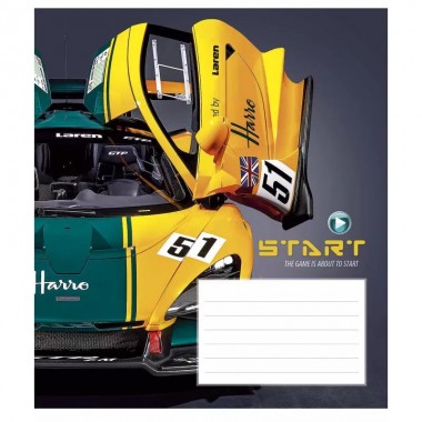 Тетрадь ученическая Start the game 012-3231L-4 в линию, 12 листов