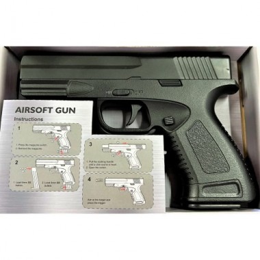 Страйкбольный пистолет Galaxy  G39 Glock  металл черный