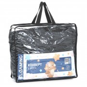 Конверт у коляску ME 1131 Footmuff Plus Black 100 х 53 см, застібки-блискавки