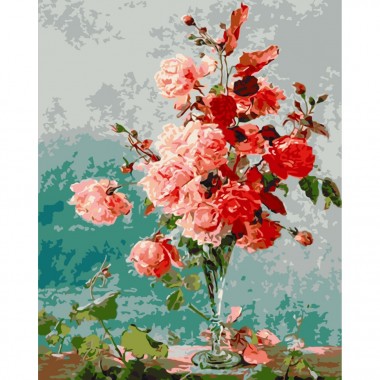 Картина по номерам Розовые розы Art Craft 13135-AC 40х50 см