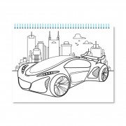 Детская раскраска с карандашами