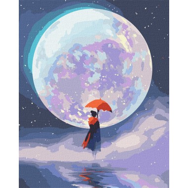 Картина за номерами "Місячне світло" Ідейка KHO5043 40х50 см