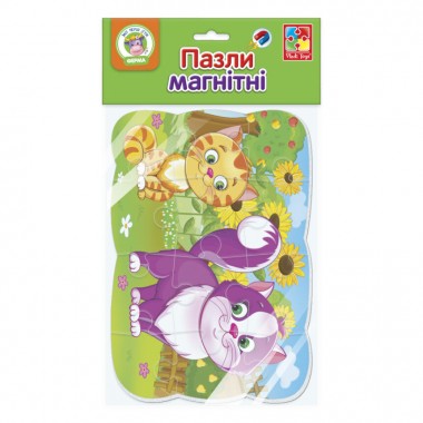 Пазлы на магните "Котики" Vladi Toys VT3205-54 А5 рус