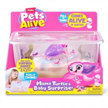 Интерактивный игровой набор Мама черепаха с сюрпризом Pets & Robo Alive 9560 