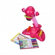 Детский Проектор YM2227-A(Pink) 34 см, музыка, свет, слайды 4 диска, 32 картинки