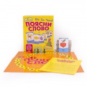 Настольная игра Обьясни слово. Что к чему? Arial 911289 на укр. языке