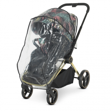 Коляска детская универсальная 2в1 EL CAMINO ME 1091-G PERSONA Black Pink Palm