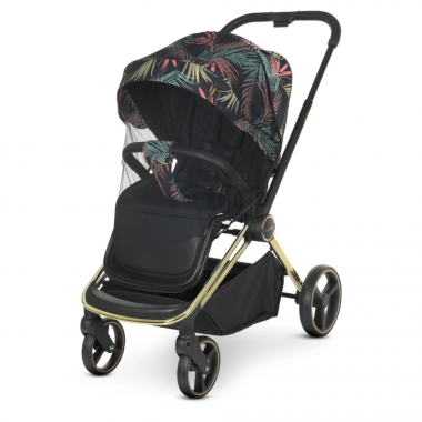Коляска детская универсальная 2в1 EL CAMINO ME 1091-G PERSONA Black Pink Palm