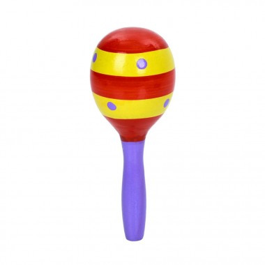 Детская деревянная игрушка Маракас MD 0361-1 размер 12,5 см