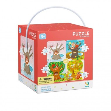 Дитячий набір пазлів "Пори року" DoDo 300125, 4 в 1