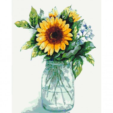 Картина за номерами "Сонячна квітка" Art Craft 13136-AC 40х50 см