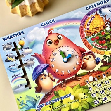 Развивающая игра Календарь - 2 Птичка (ПСД260) PSD260 ENG