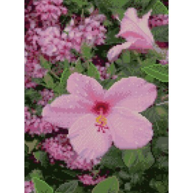 Алмазная мозаика  Розовый цветок Strateg HX158 30х40 см