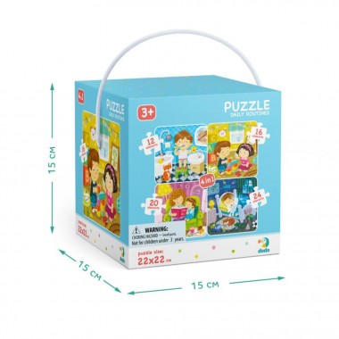 Дитячий пазл "Мій День" DoDo 300130, 4в1