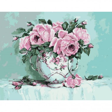 Картина за номерами "Трояндова свіжість" Art Craft 10618-AC 40х50 см
