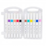 Набір акрилових маркерів A-911-12 у пластиковому боксі 12 кольорів