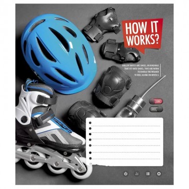 Тетрадь ученическая "How it works?" 024-3047K-2 в клетку на 24 листа
