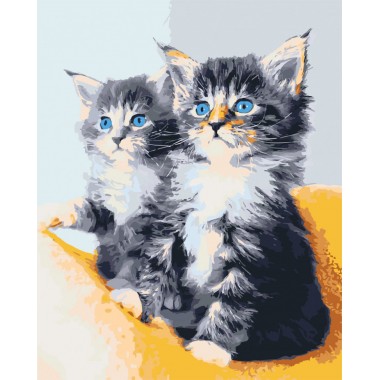 Картина за номерами. Art Craft "Блакитноокі кошенята" 40 * 50 см 11617-AC