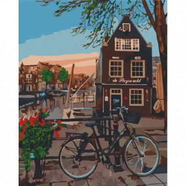 Картина за номерами "Кафе в Амстердамі" Art Craft 10580-AC 40х50 см