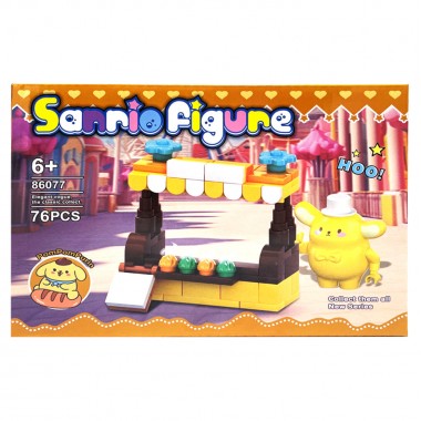Детский игровой конструктор PomPomPurin 86077-2, 76 деталей