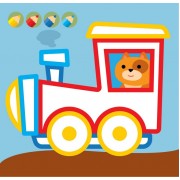 Дитяча розмальовка з кольоровим контуром