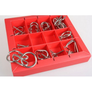 Набор головоломок 10 Metall Puzzles red 10 головоломок Eureka 3D Puzzle 473358