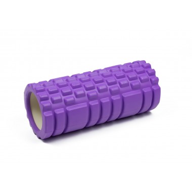 Массажный ролик EasyFit Grid Roller 33 см v.1.1 Фиолетовый