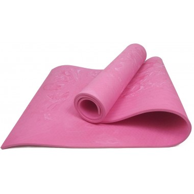 Коврик для йоги и фитнеса EasyFit PER Premium Mat 8 мм Розовый