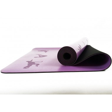 Коврик для йоги профессиональный EasyFit каучук 5 мм Фиолетовый