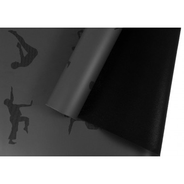 Коврик для йоги профессиональный EasyFit каучук 5 мм Черный