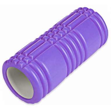 Массажный ролик EasyFit Grid Roller 33 см v.1.0 Фиолетовый Массажный ролик EasyFit Grid Roller 33 см v.1.0 Фиолетовый