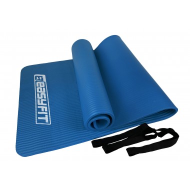 Килимок для фітнесу та йоги EasyFit NBR 10 мм Синій